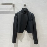Fendi temperament short jacket leather jacket